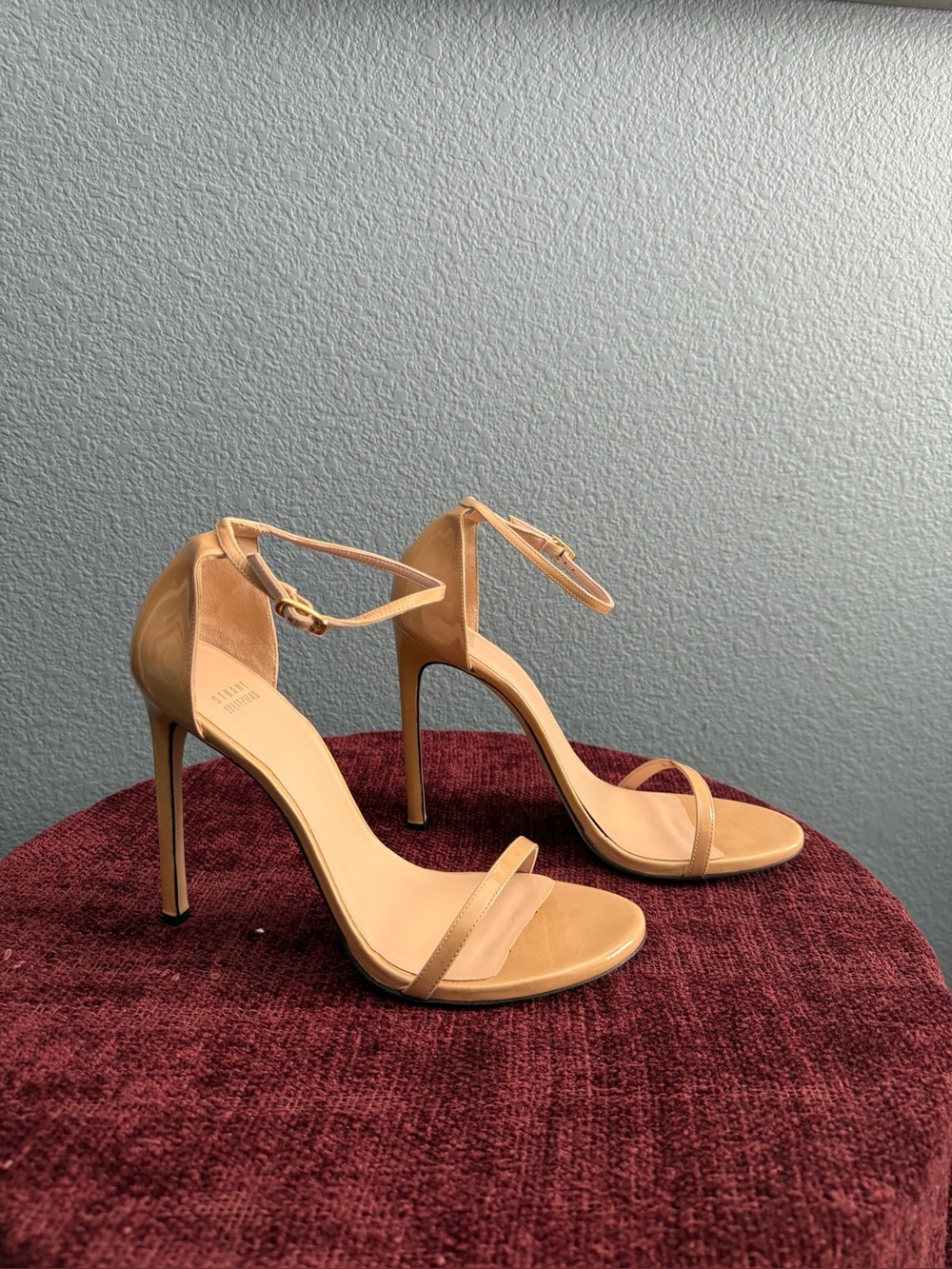 Stuart Weitzman Nudist Sandals – Adobe – Size 41
